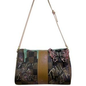 fendi shoulder graffiti w vintage crossbody custom